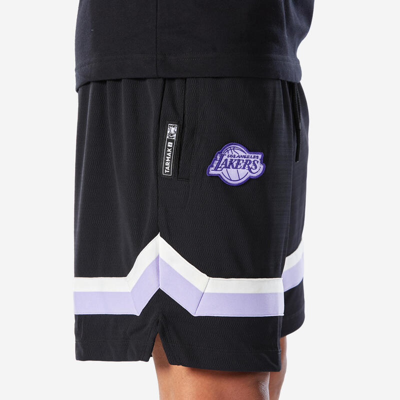 男女通用籃球短褲 SH 900 NBA 湖人隊- 黑色