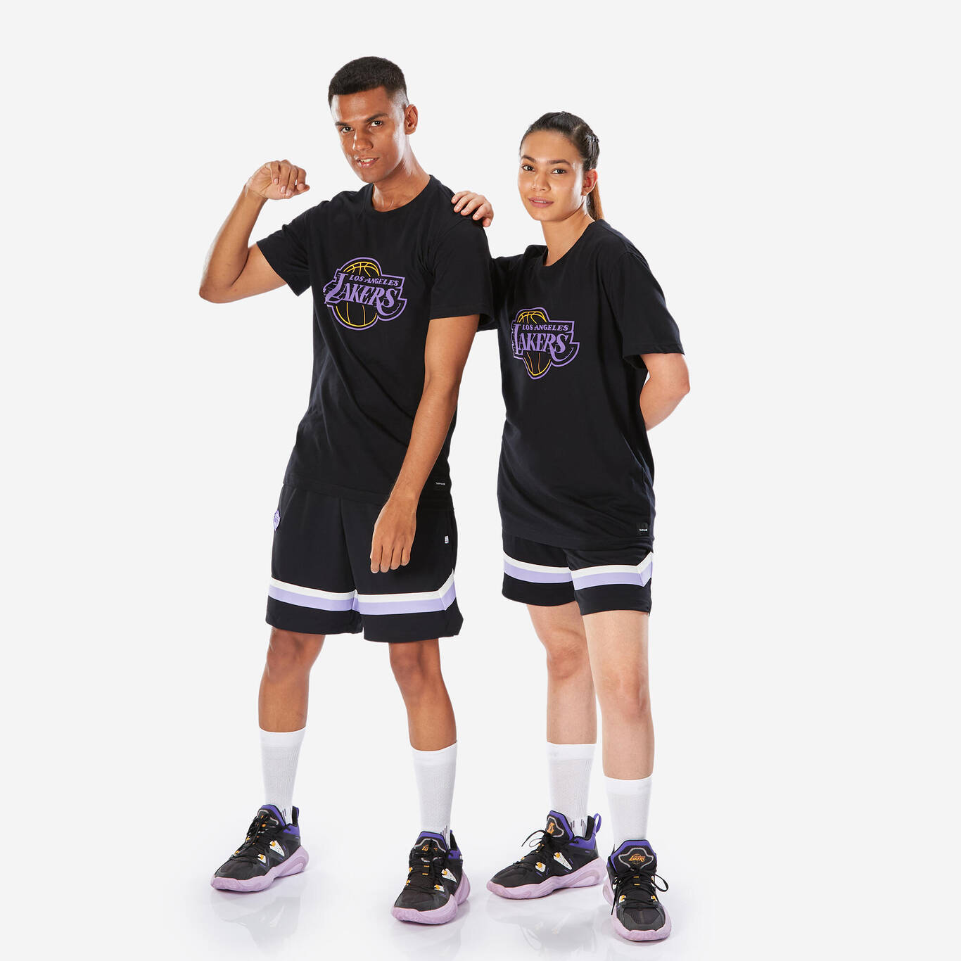 Adult Basketball T-Shirt NBA Lakers 900 - Black