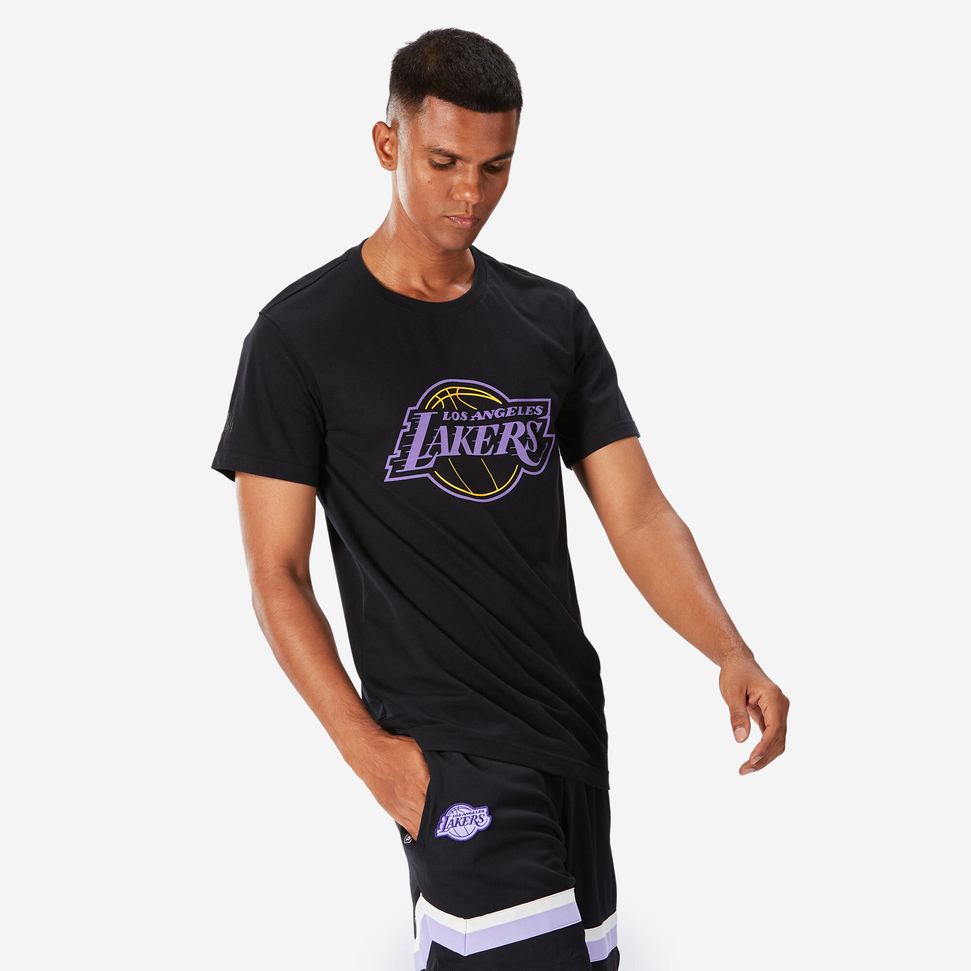 Adult Basketball T Shirt NBA Lakers 900 Black