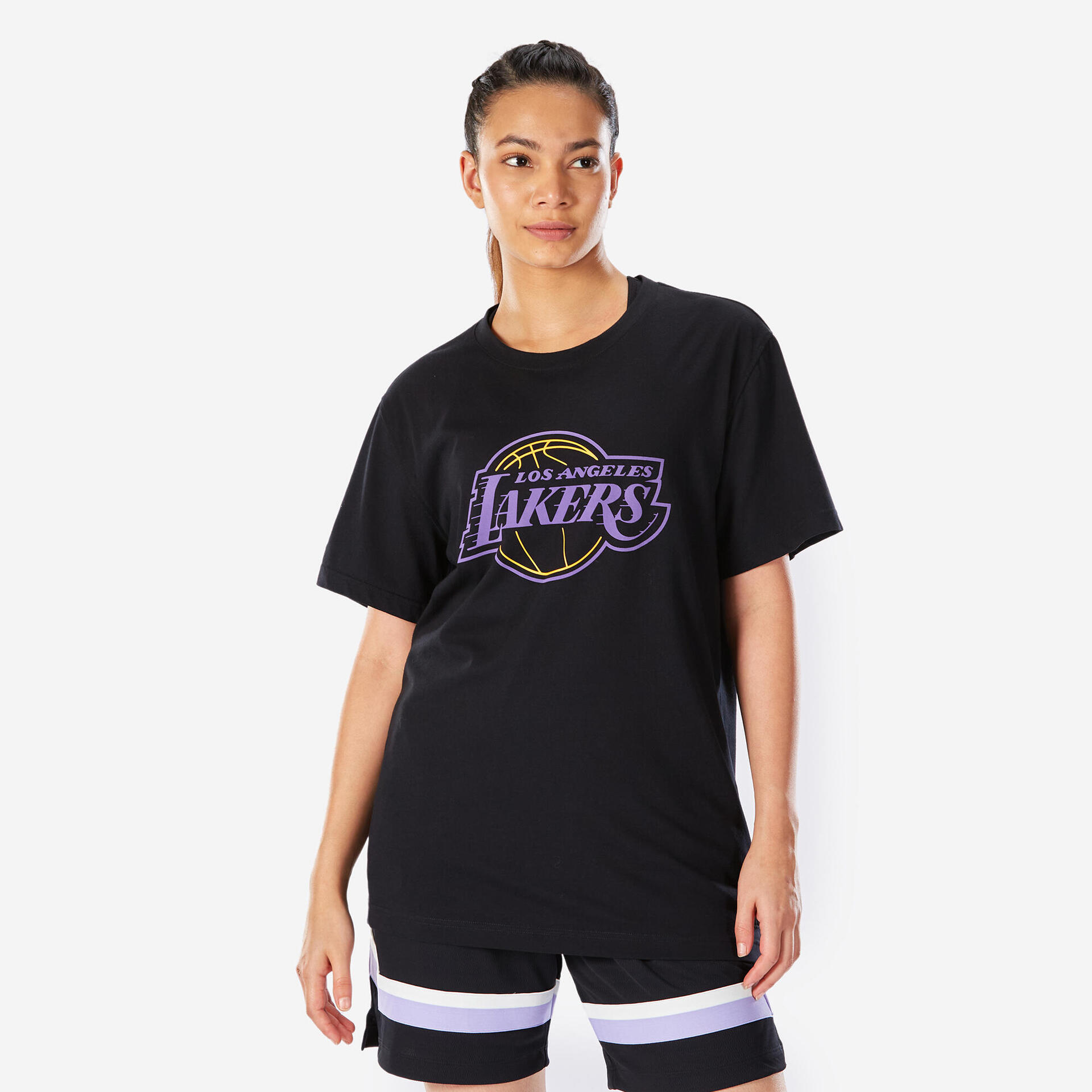 Adult Basketball T-Shirt NBA Lakers 900 Black