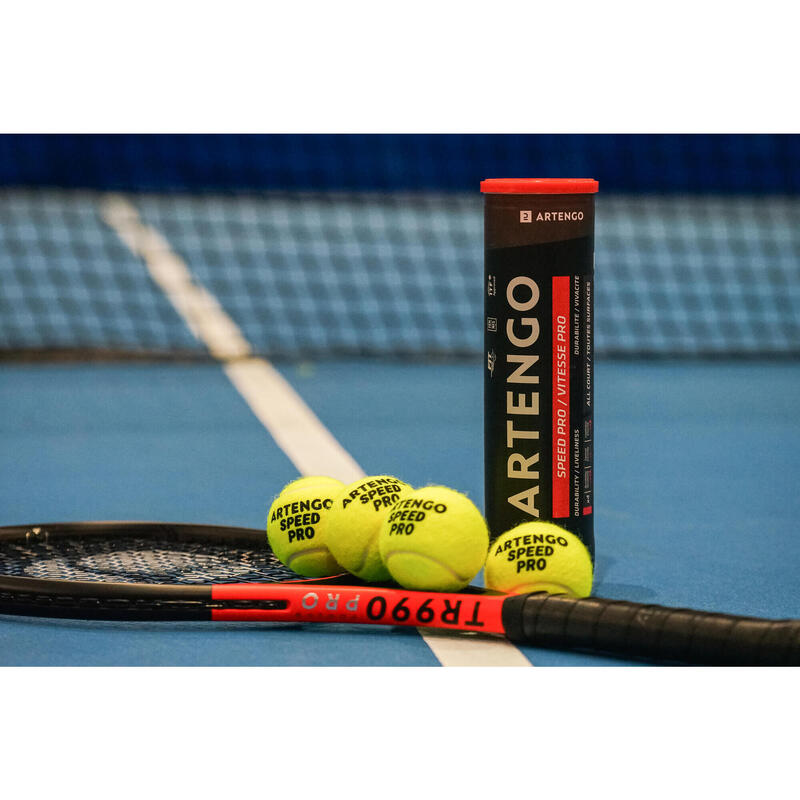 Palline tennis TB930 gialle x4