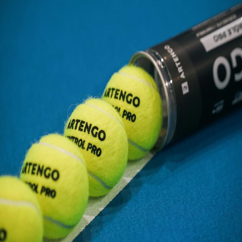 Piłka tenisowa Artengo Control Pro 4 sztuki