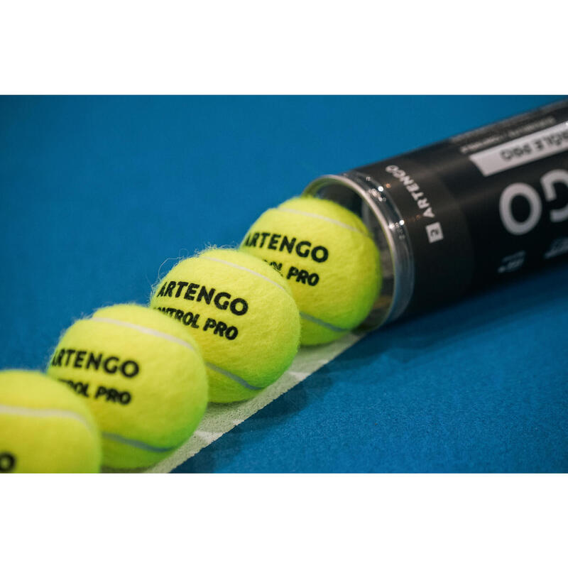 PELOTA DE TENIS CONTROLE ARTENGO CONTROL PRO *4 AMARILLO