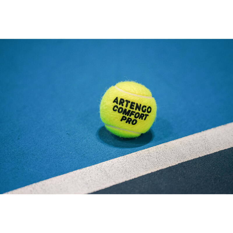 Palline tennis COMFORT PRO gialle x4