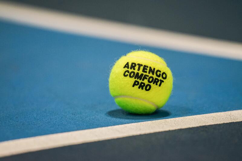 Piłka tenisowa uniwersalna Artengo Comfort 2 puszki po 4 piłki