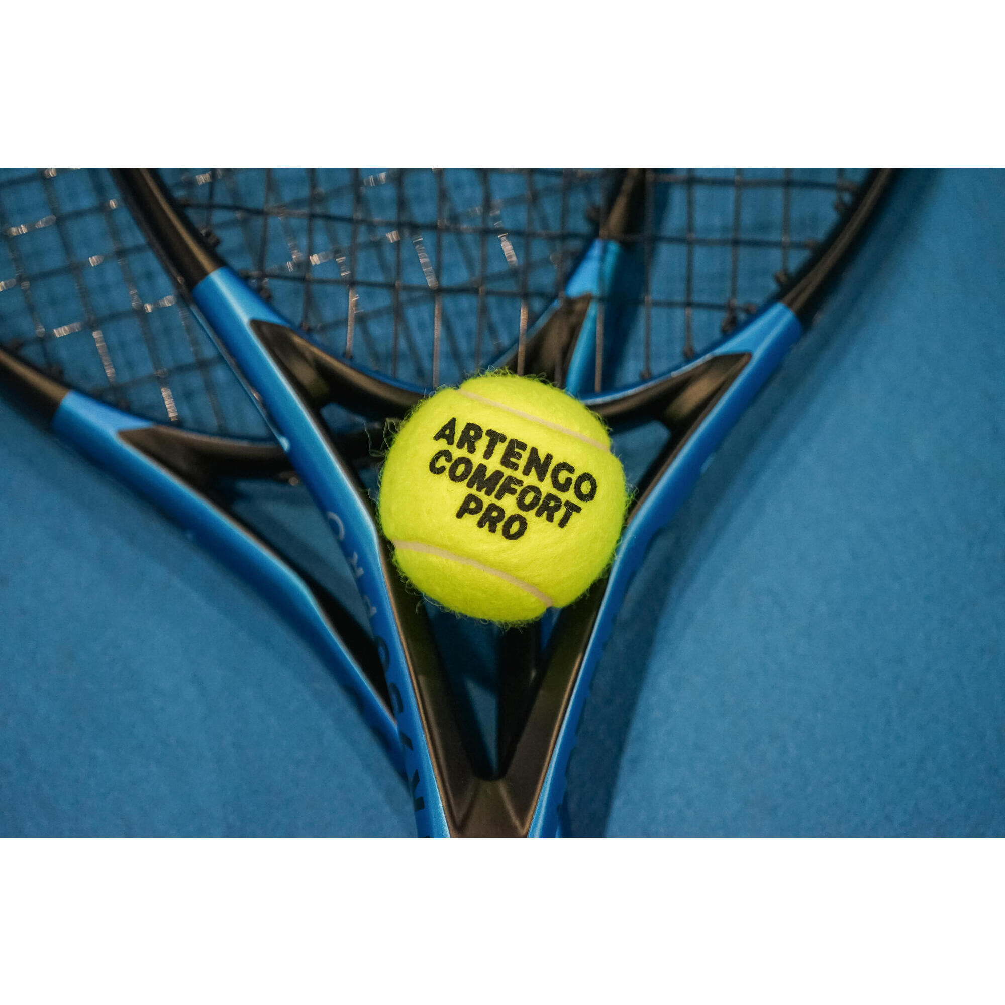 ARTENGO Pallina da tennis multiuso - Comfort Pro * 4 GIALLO 2 Tubi