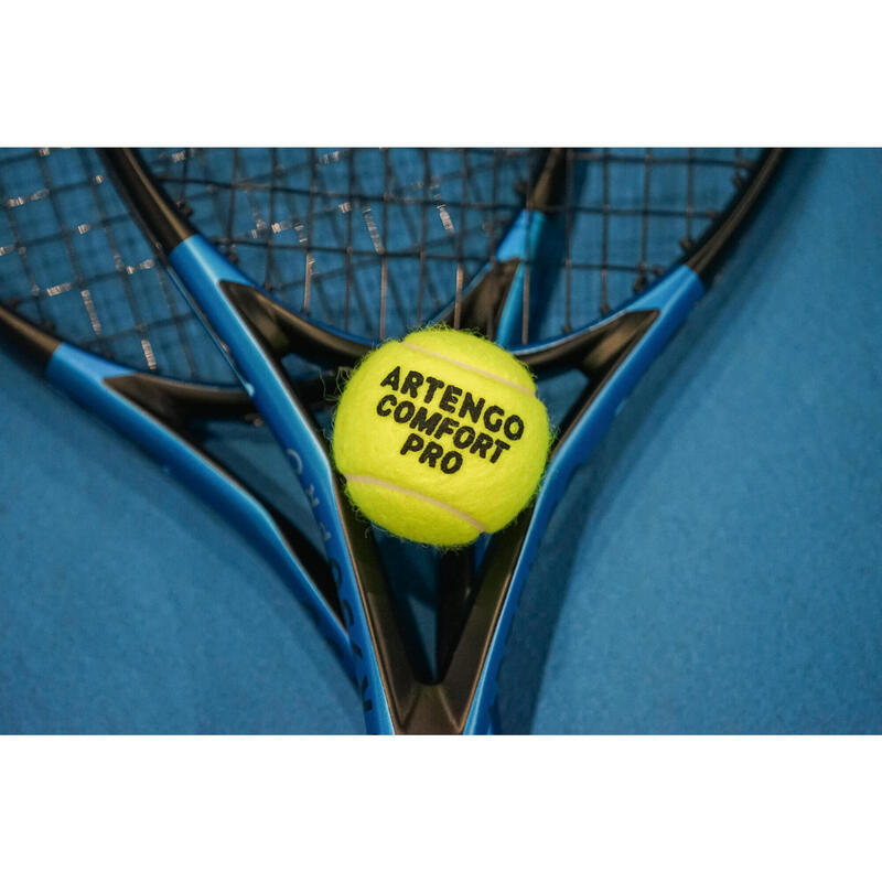 Balle de tennis polyvalente - ARTENGO Comfort Pro * 4 JAUNE 2 Tubes