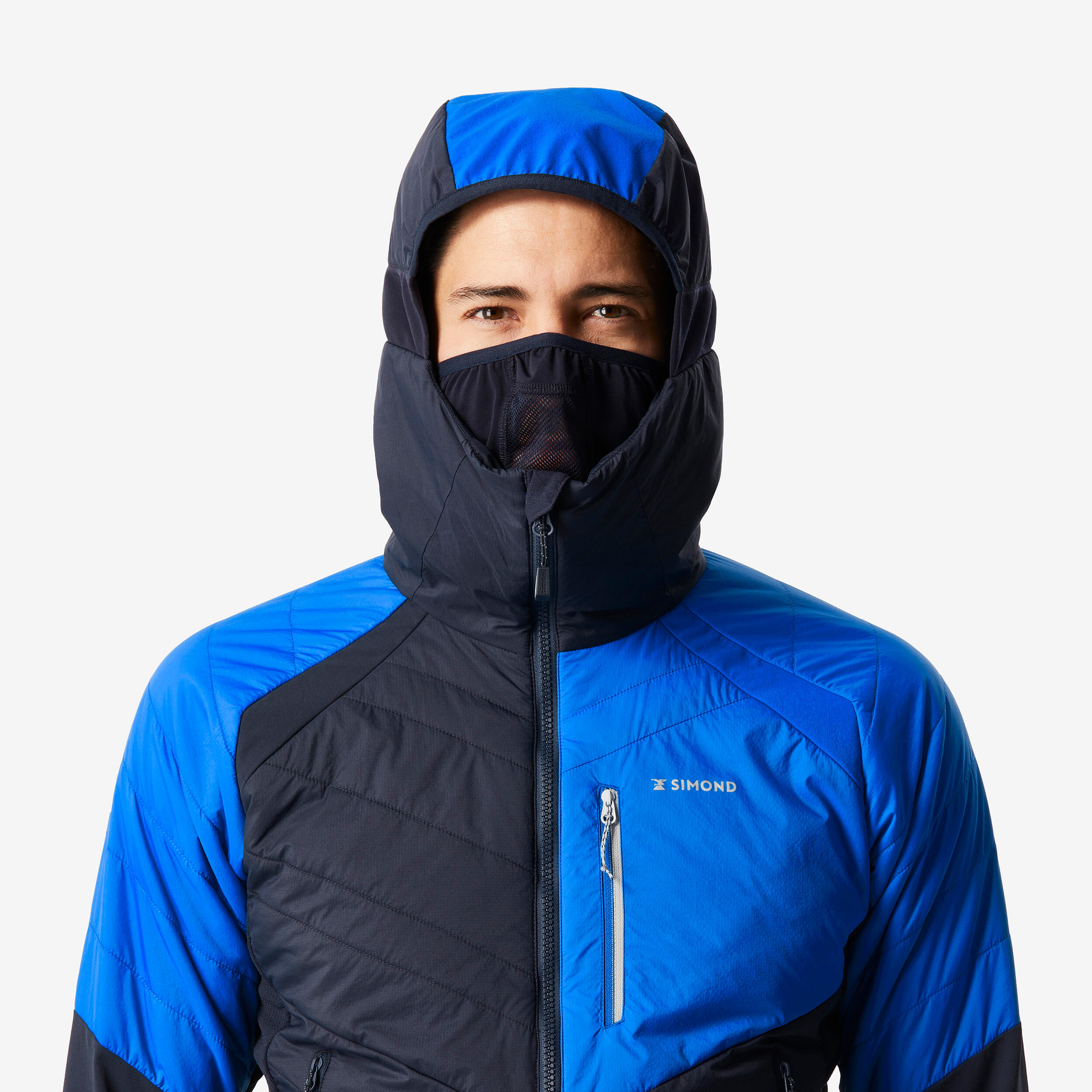 Men's mountaineering synthetic hybrid jacket - SPRINT navy 7/11