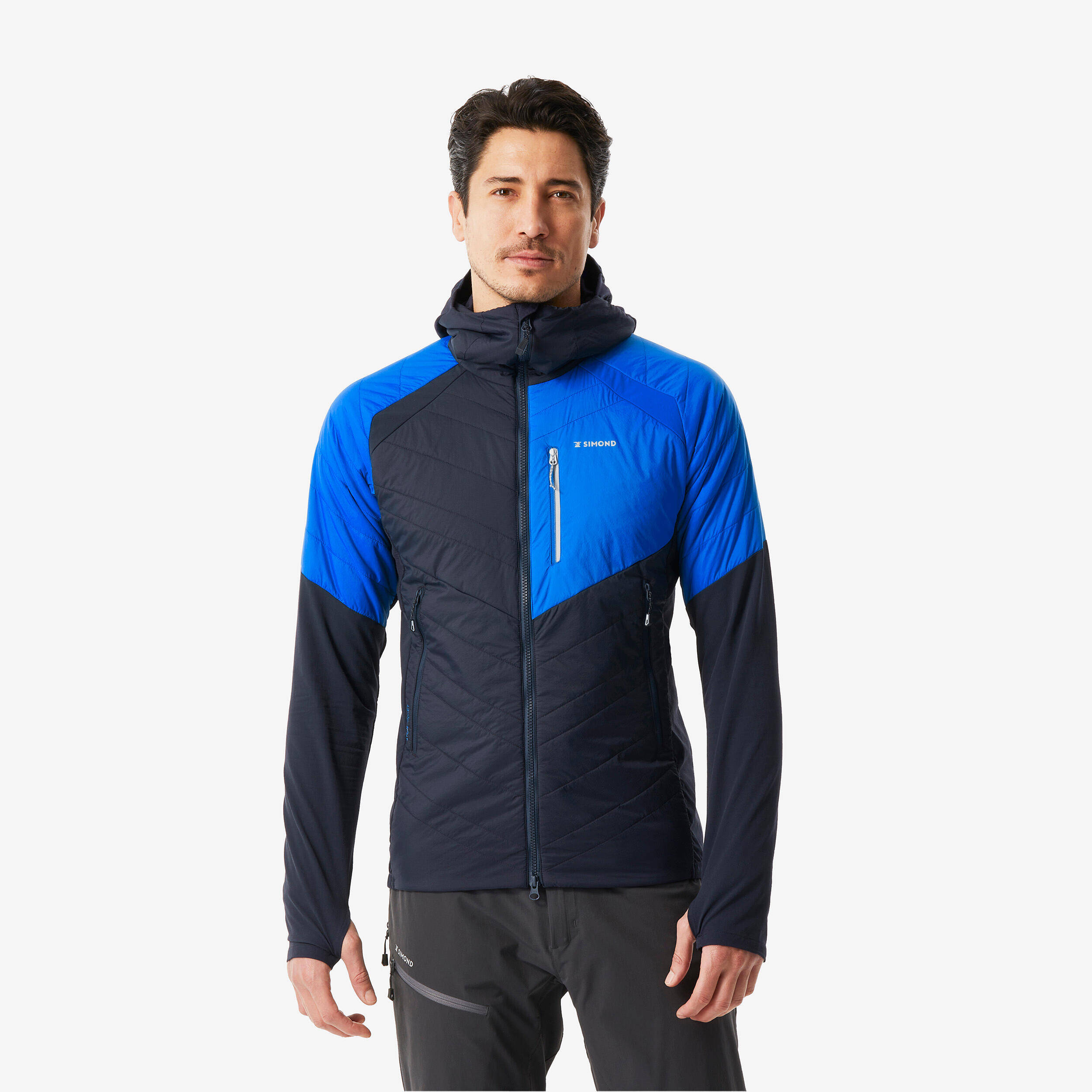 Men's mountaineering synthetic hybrid jacket - SPRINT navy -  1