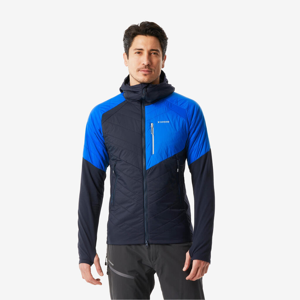 Men's mountaineering synthetic hybrid jacket - SPRINT navy