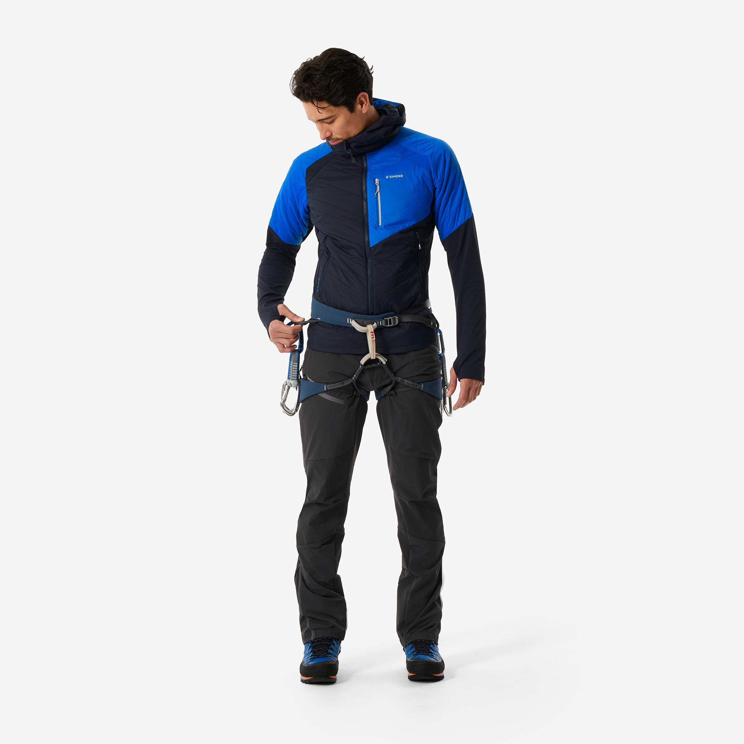 Men's mountaineering synthetic hybrid jacket - SPRINT navy 10/11
