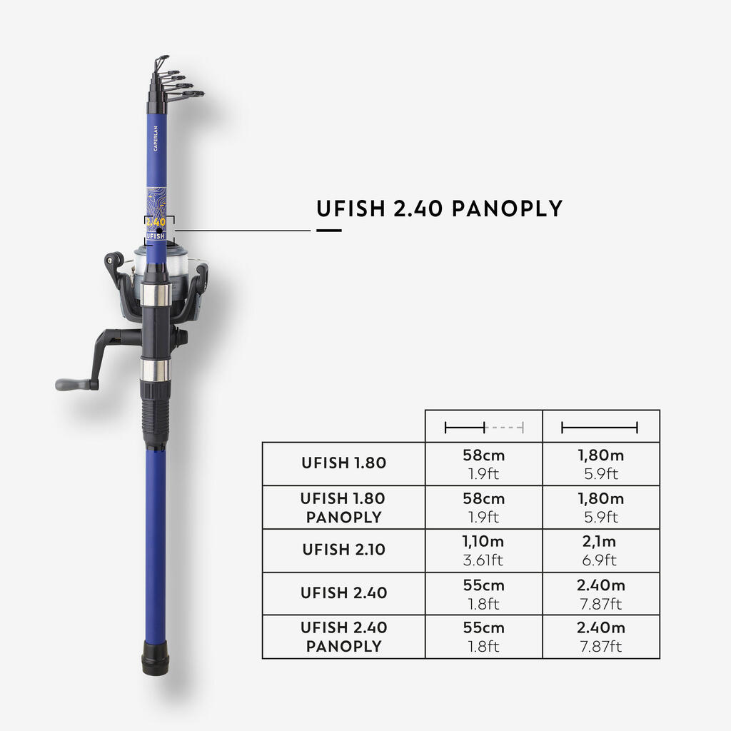 Žvejybos rinkinys pradedantiems „Ufish Sea 2.40“