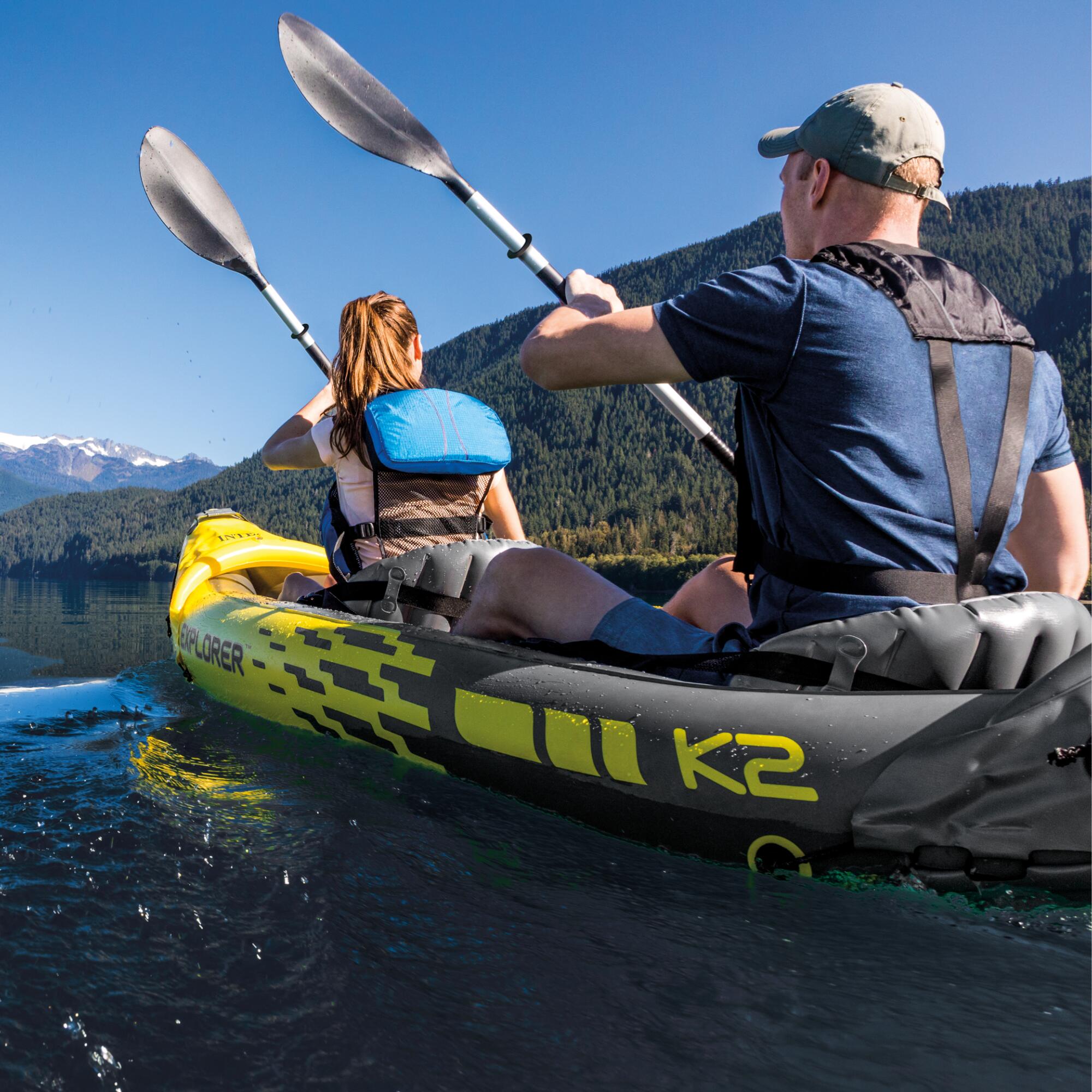 Intex Inflatable Touring Explorer K2 Kayak - Yellow