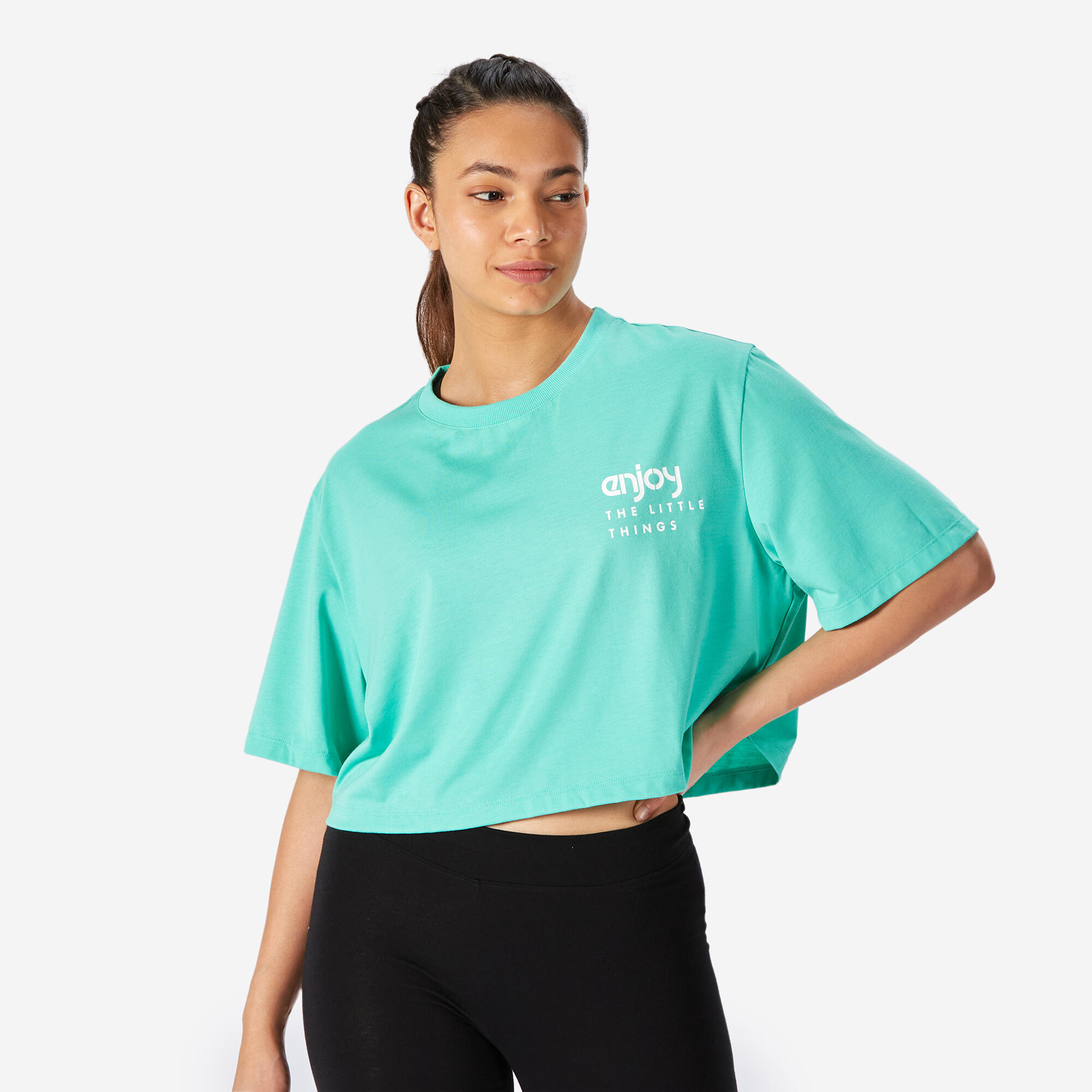 Women's Crop Top - Fresh Mint Green-image-12
