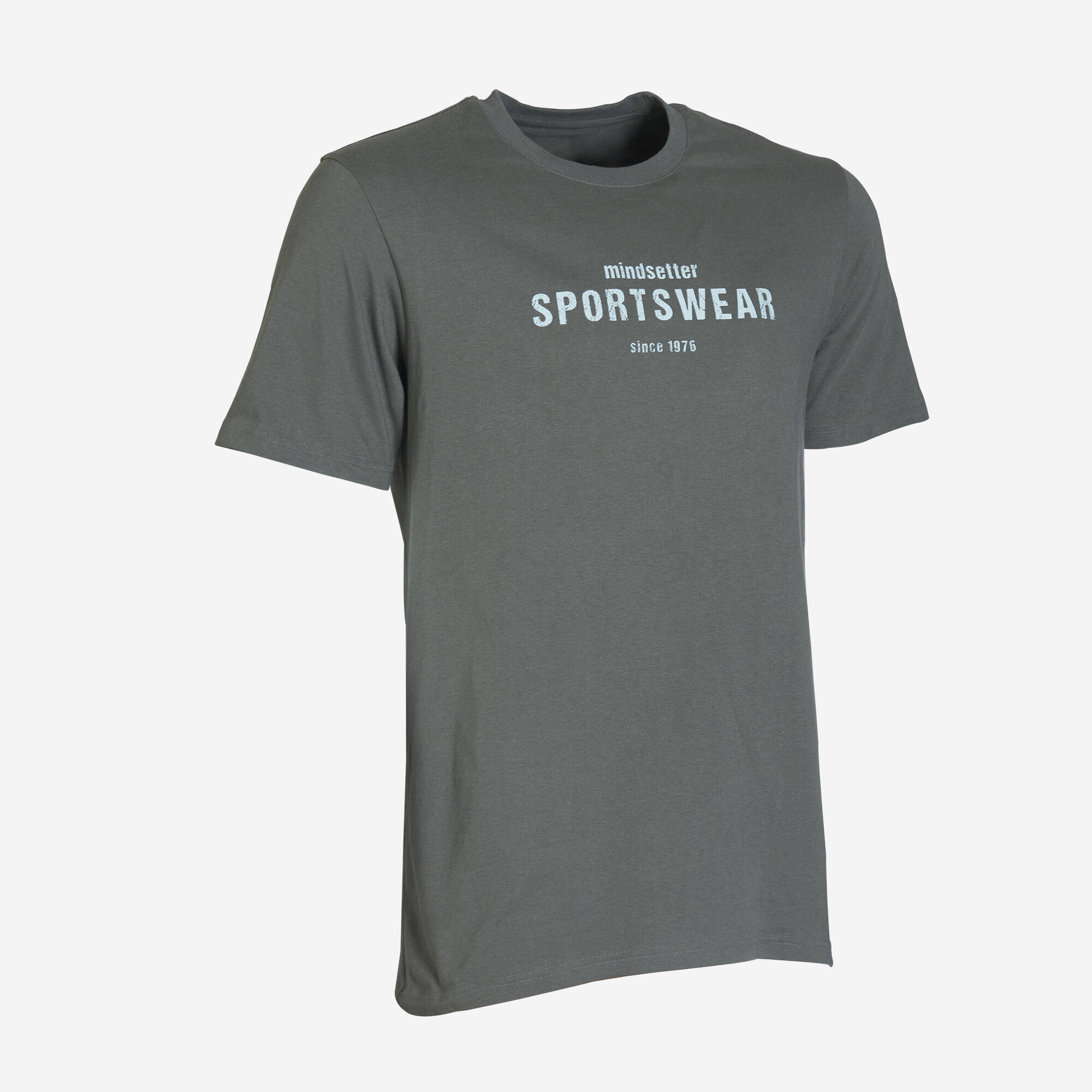 Men's Regular Cotton Fitness T-Shirt - Khaki Green -  2
