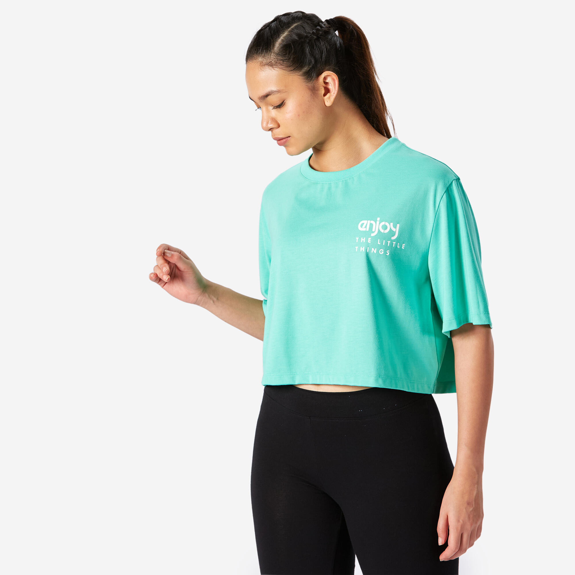 Women's Crop Top - Fresh Mint Green