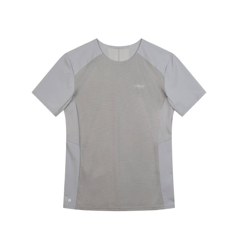 Men's Running T-Shirt Breathable KIPRUN LIGHT - Light grey