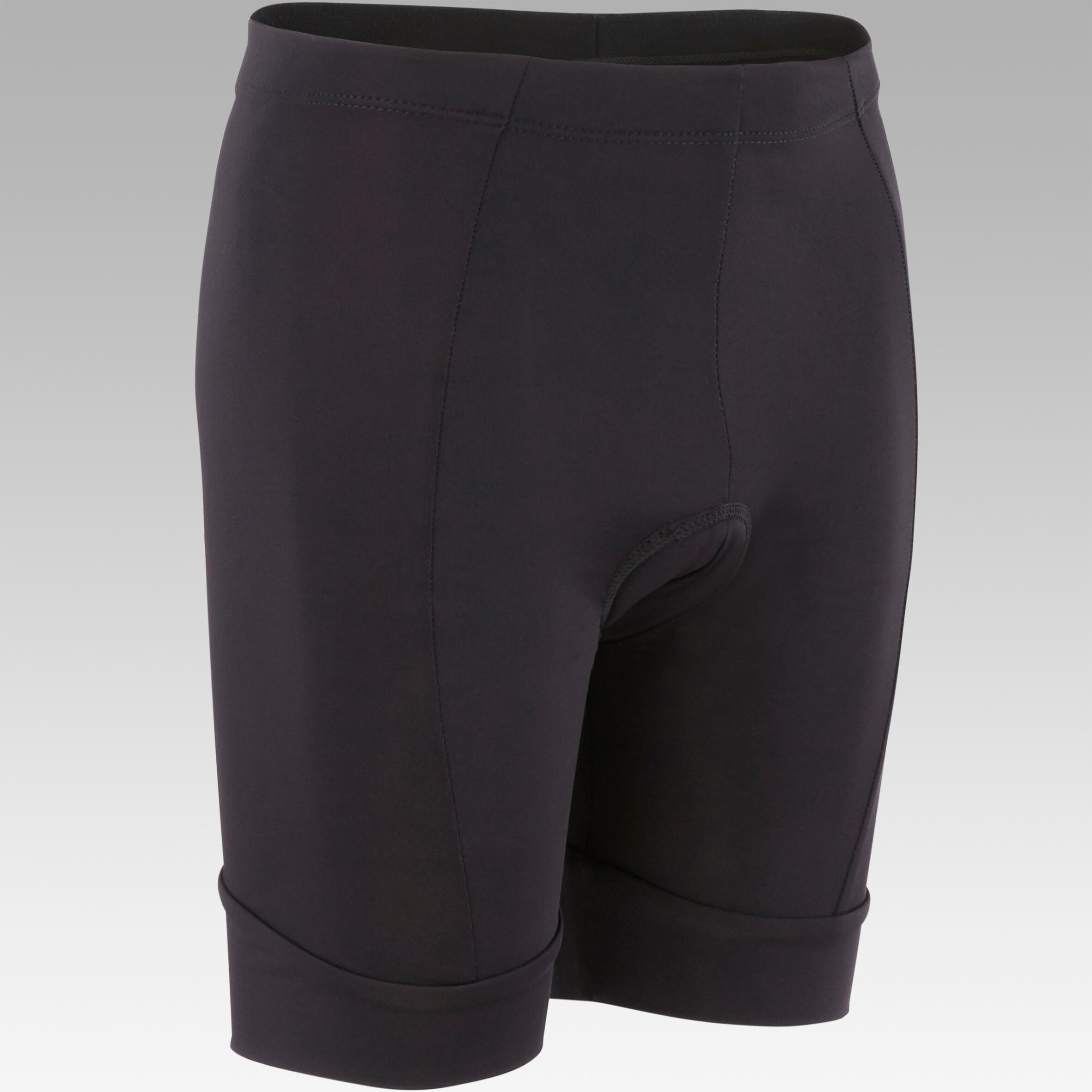 Kids 7 13 Years Cycling Shorts 100 Black Decathlon