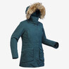Women Hiking Parka Jacket, Hooded, Warm, Ideal upto -20�C SH900 - Asphalt Blue