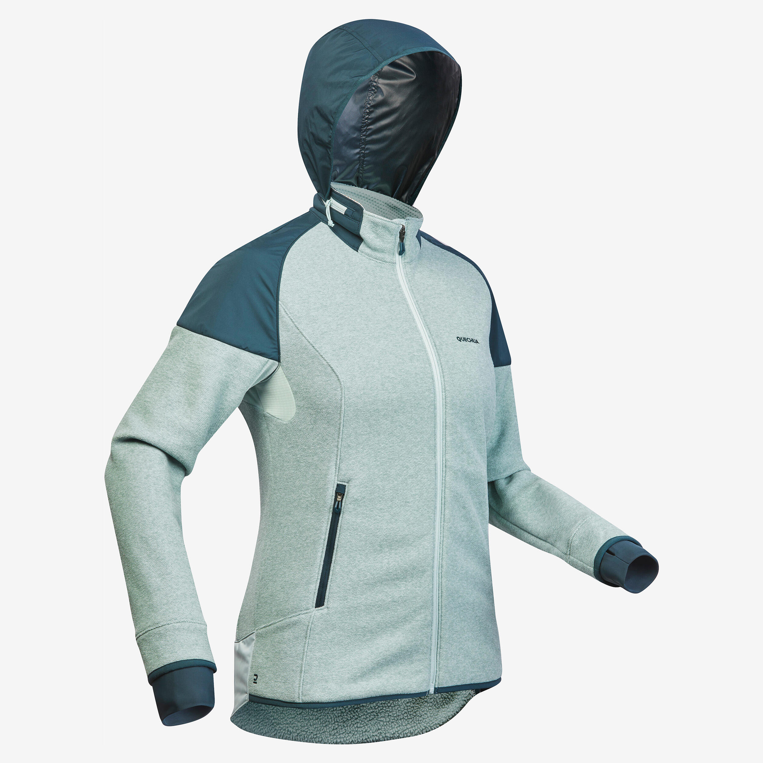 Chaqueta polar de montaña y nieve con capucha Mujer Quechua SH500 Mountain 7/10