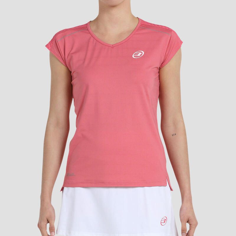 T-shirt de padel técnica Mulher- Bullpadel Eleva rosa