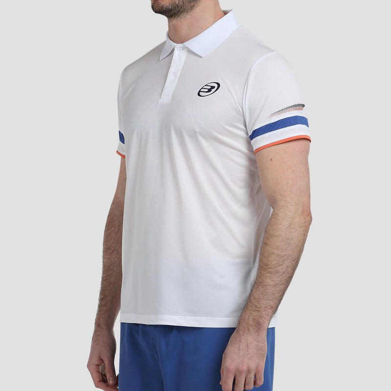 Herren Padel Poloshirt kurzarm - Bullpadel Lules weiss