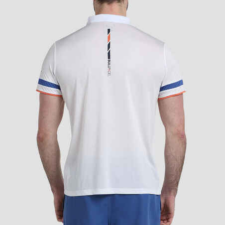 Men's Padel Breathable Short-Sleeved Polo Shirt Lules - White