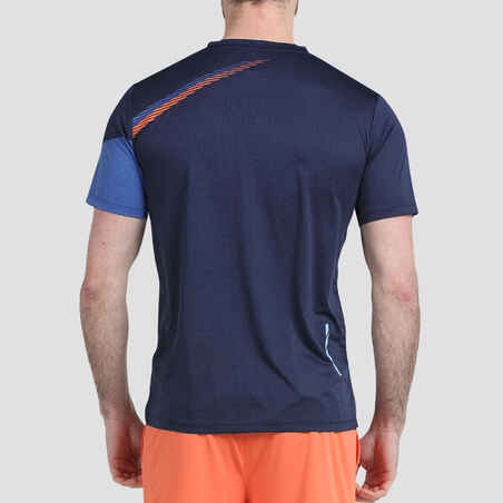 Vyriški techniniai trumparankoviai padeliui skirti marškinėliai „Letra“, mėlyni