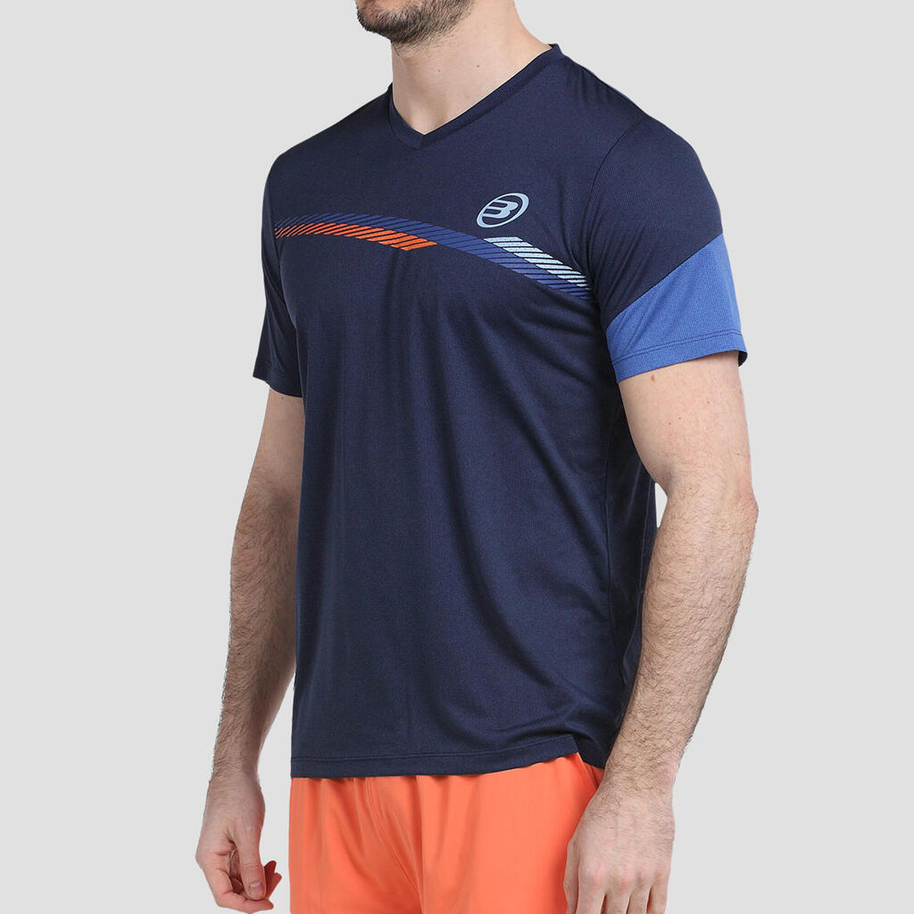 Men's Padel Technical Short-Sleeved T-Shirt Letra - Blue