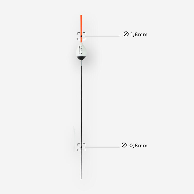 Dobber voor statisch karpervissen PF F900 C13 1,2 g 2 stuks