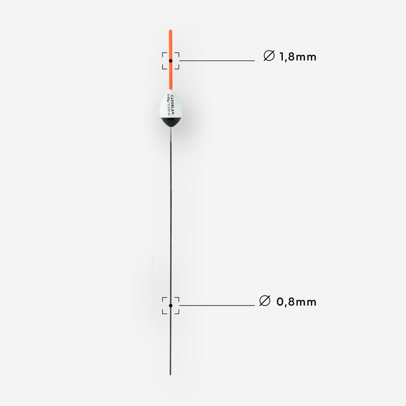 SERIE DE 6 FLOTTEURS PF - F900 C13 POUR LA PECHE DE LA CARPE AU COUP