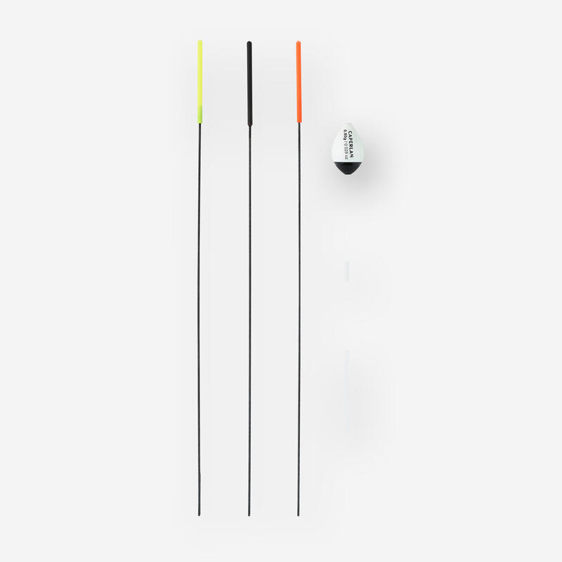 Set De 3 Flotteurs Waggler Pour Pêche à La Carpe - Charges 3+3g, 4+3g, 5+3g
