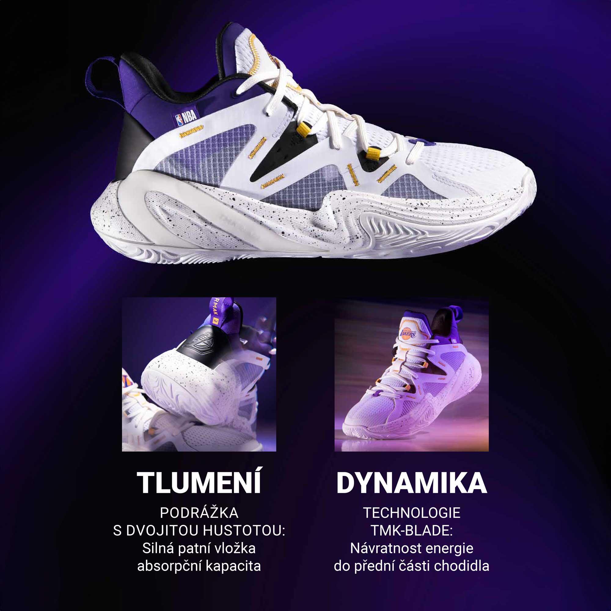 Basketbalové boty Los Angeles Lakers NBA Mid-3  2/22