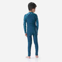 Boy's Swimsuit 100 Long Sleeves & Long Legs BANA - Green UV