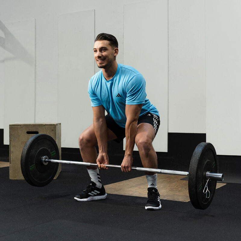 T-SHIRT DE FITNESS HOMEM AZUL