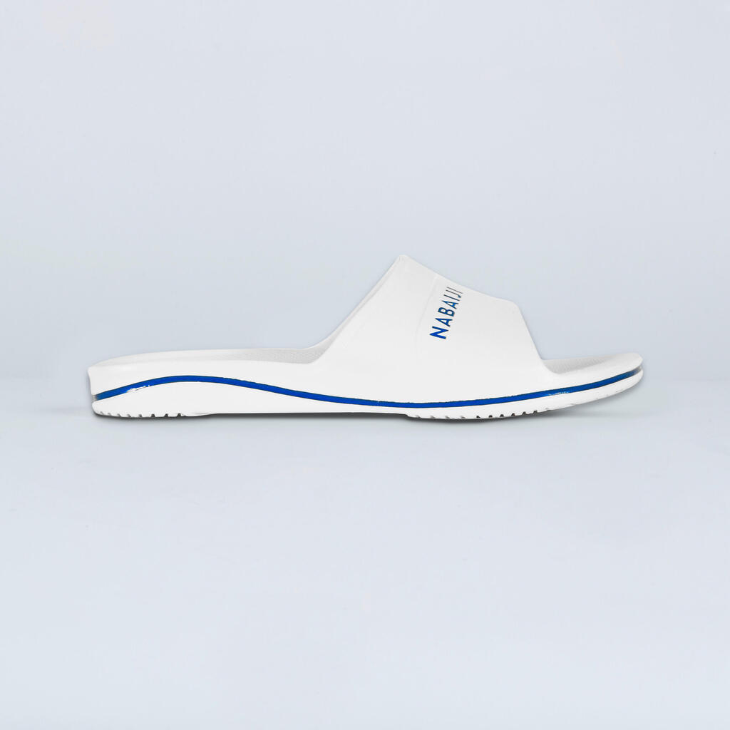 MEN'S POOL SLIDES 100 PLUS WHITE