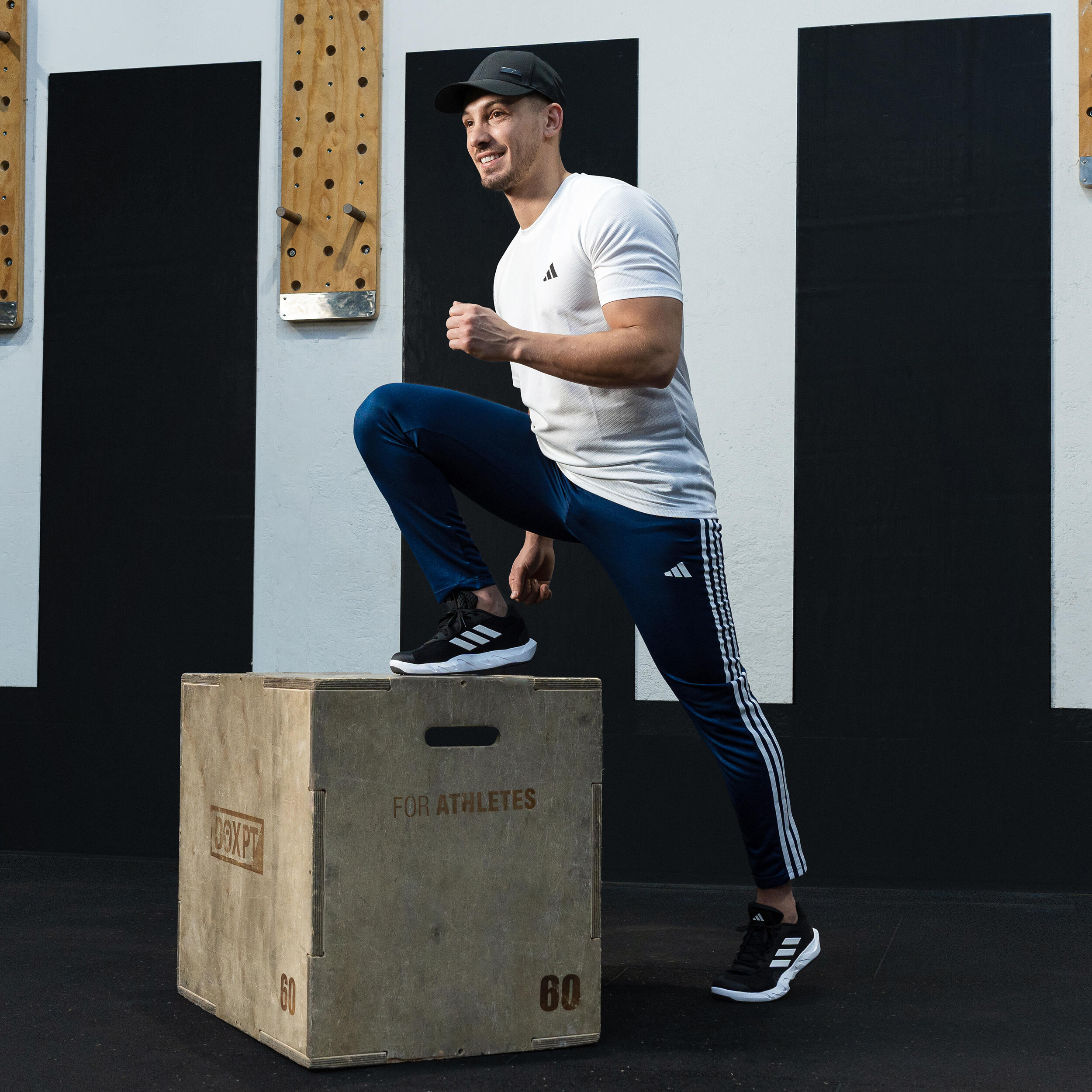 T-SHIRT DE FITNESS CARDIO ADIDAS HOMME BLANC 10/10