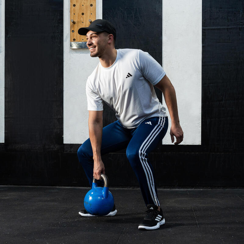 T-SHIRT DE FITNESS CARDIO ADIDAS HOMME BLANC