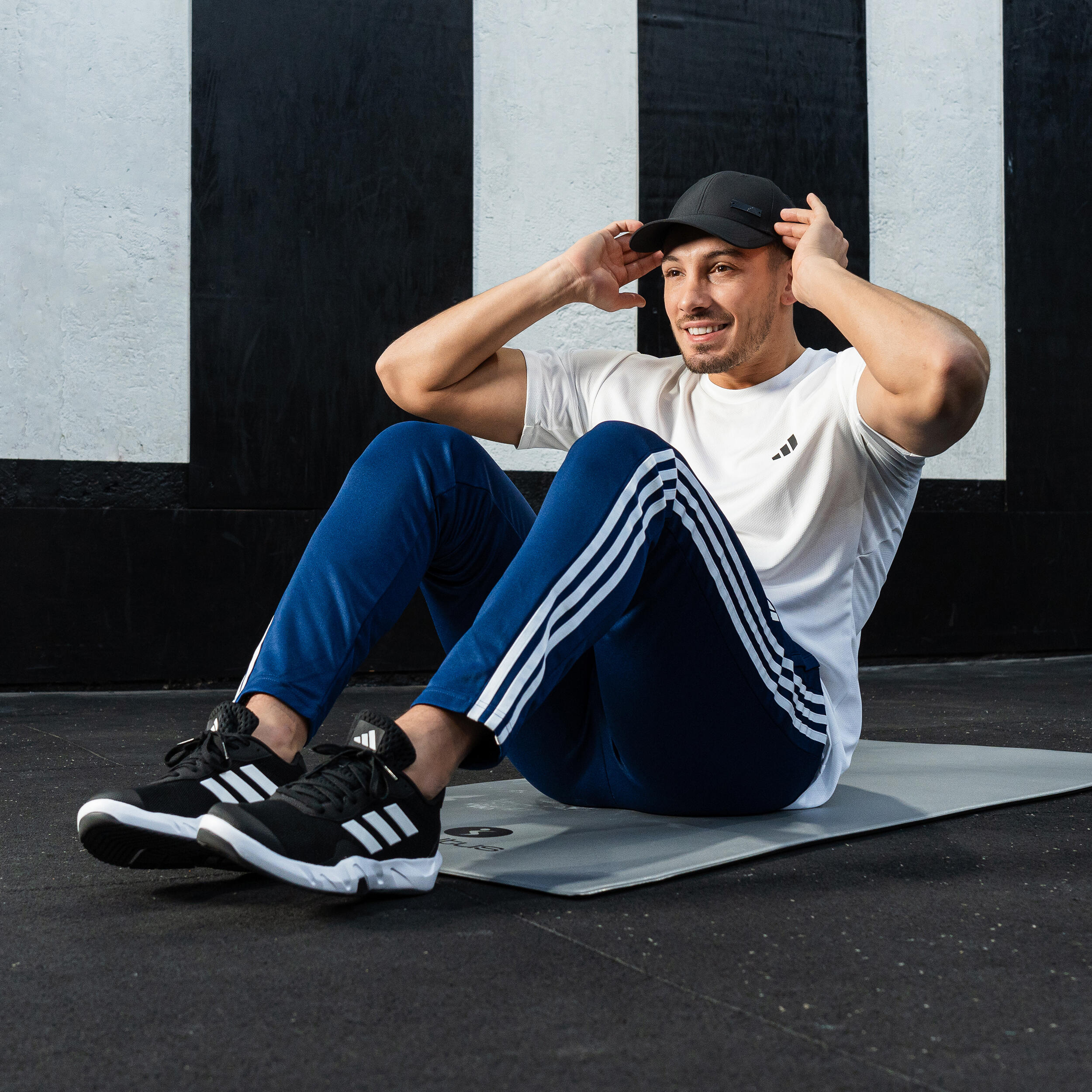 T-SHIRT DE FITNESS CARDIO ADIDAS HOMME BLANC 7/10