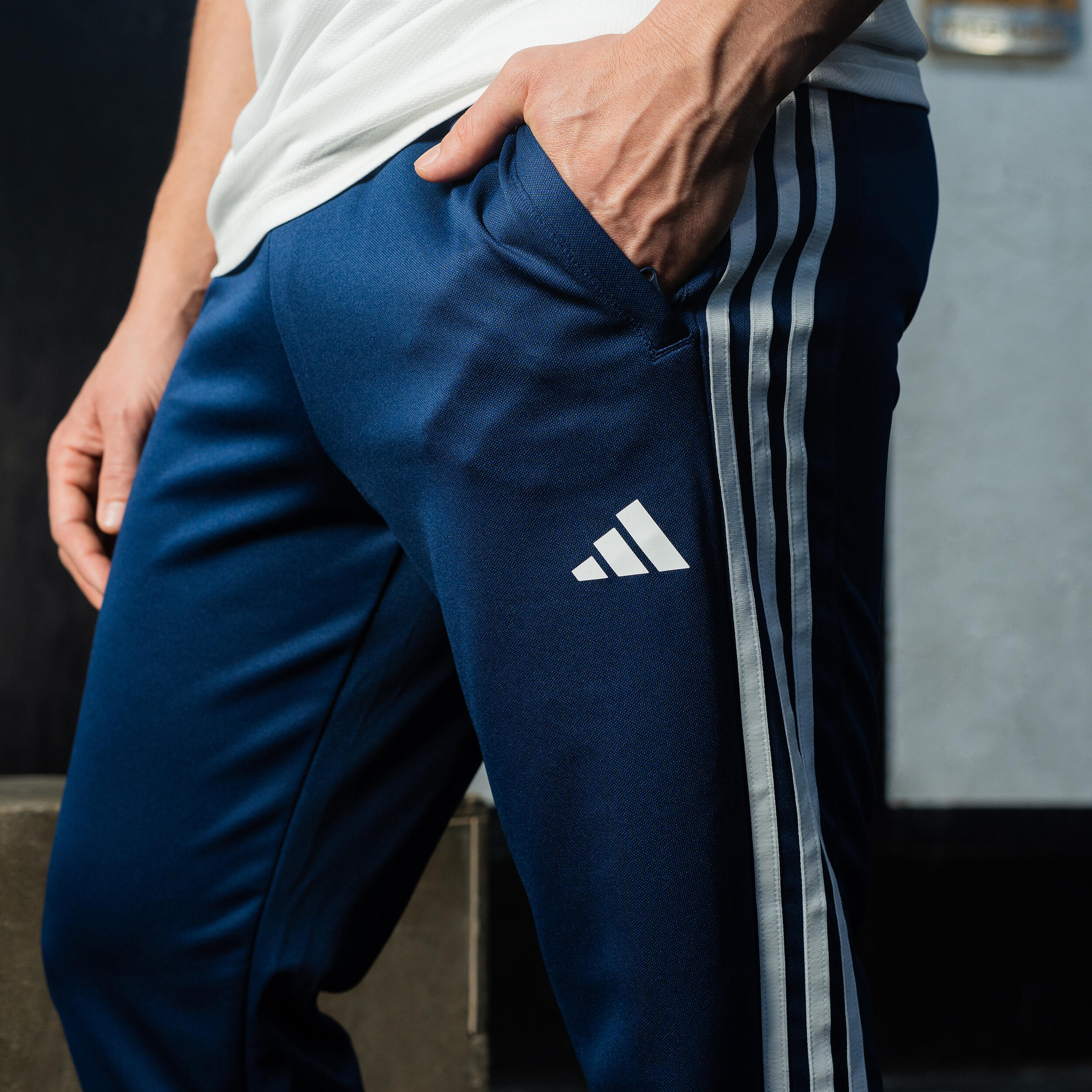 PANTALON JOGGING DE FITNESS CARDIO ADIDAS HOMME BLEU 9/9
