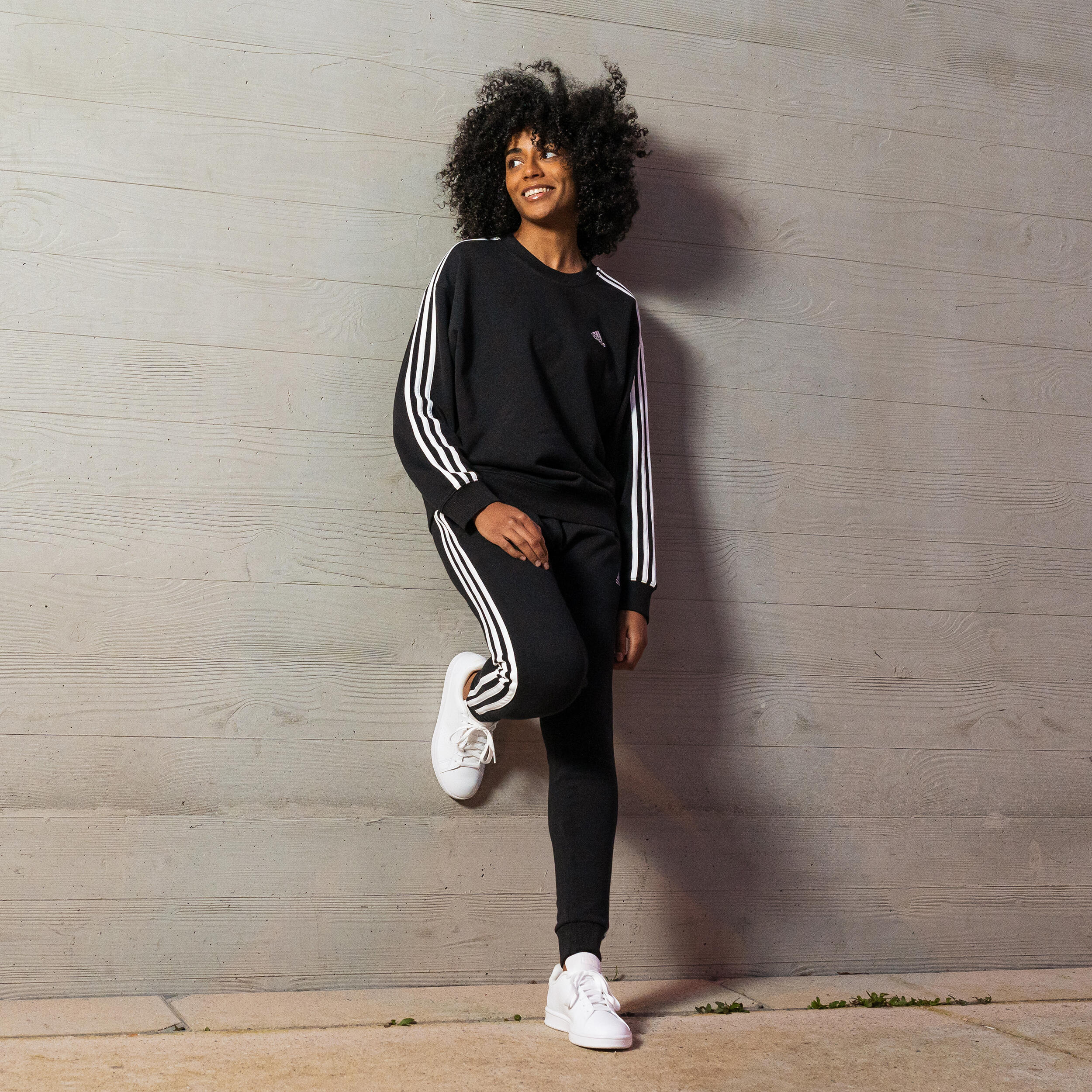 Sudadera Fitness Soft Training Adidas Mujer Negro Decathlon