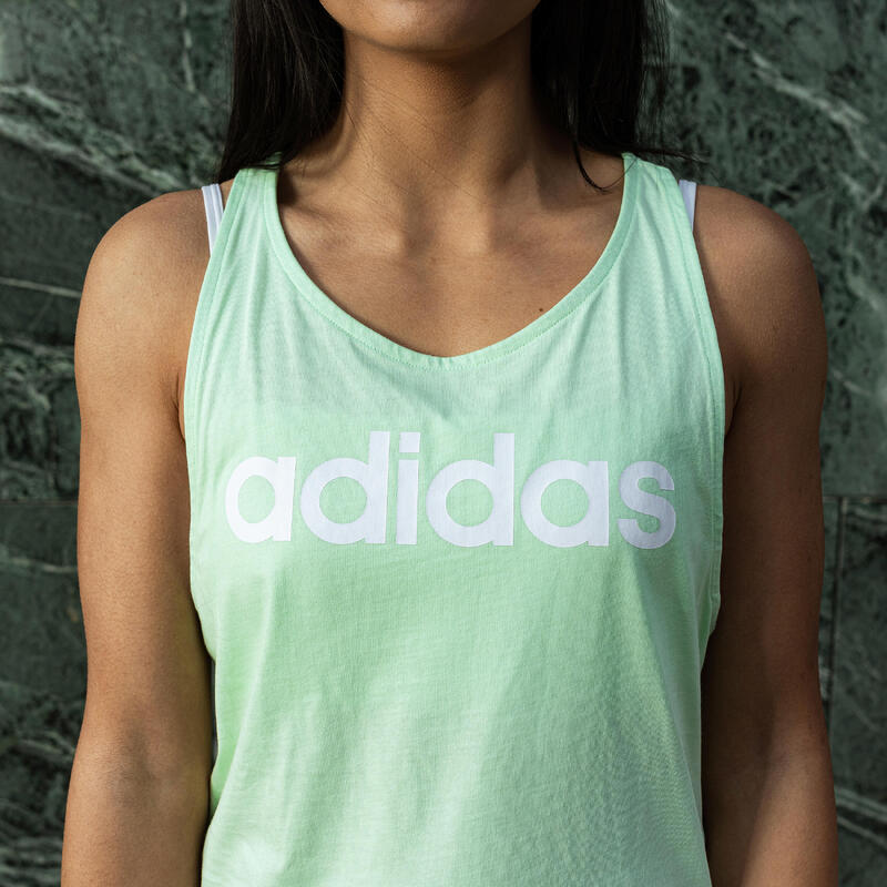 Női fitnesz ujjatlan póló, Adidas