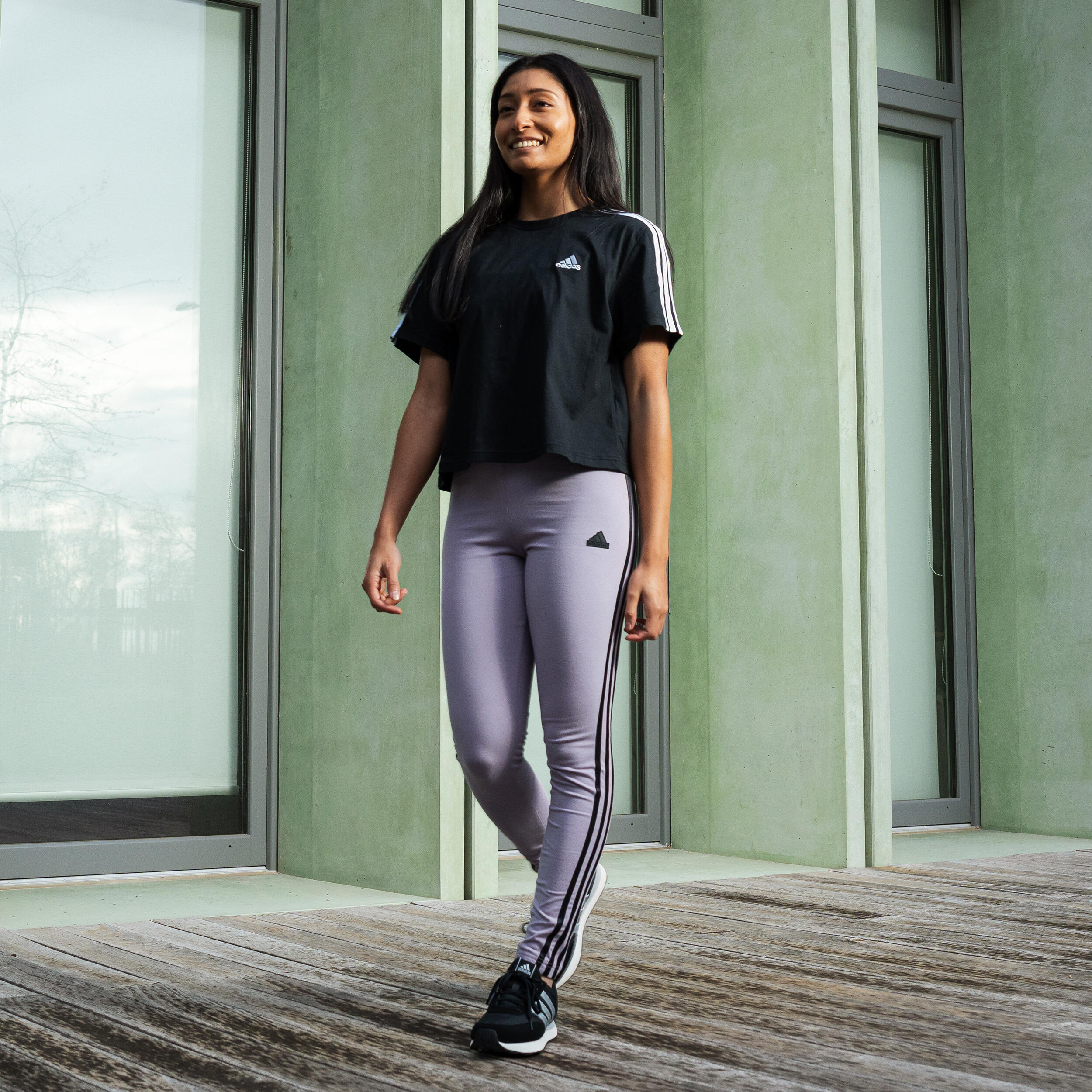 ADIDAS Leggings Damen - Future Icons feigenfarben 6/9
