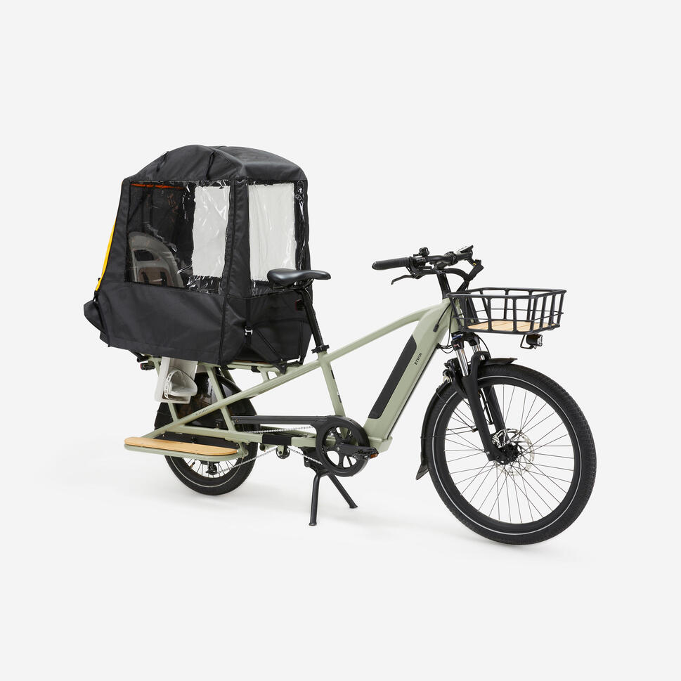Osłona przeciwdeszczowa do roweru Elops Velocargo R500E odblaskowa