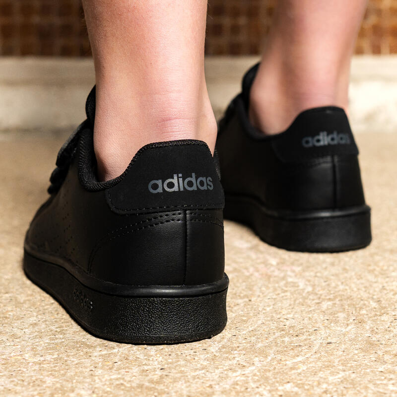 Sneakers ADIDAS bambino ADVANTAGE con strap nere dal 28 al 34