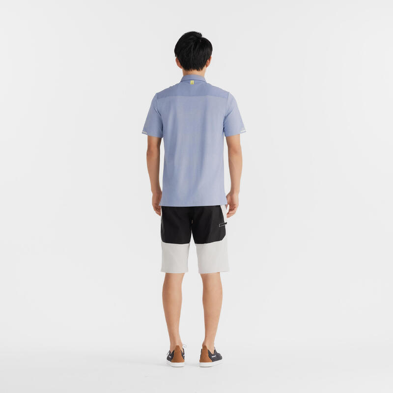 M sailing polo 500 Heather Blue