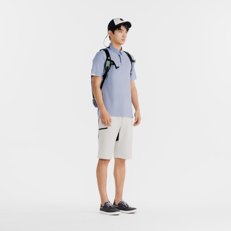 M sailing polo 500 Heather Blue