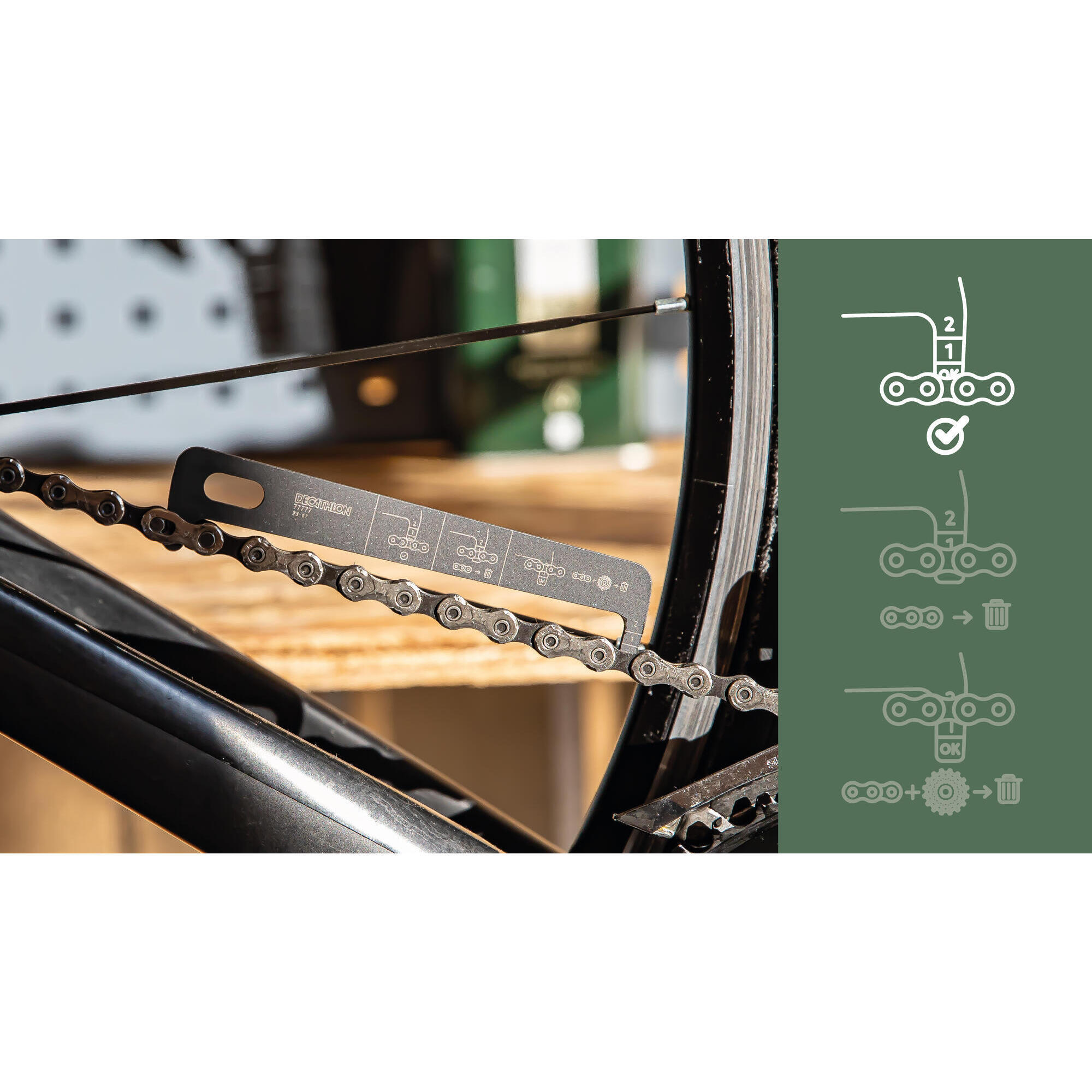 Outil De Contrôle D'usure De Chaîne De Vélo - Fabricant Newton, Neuf