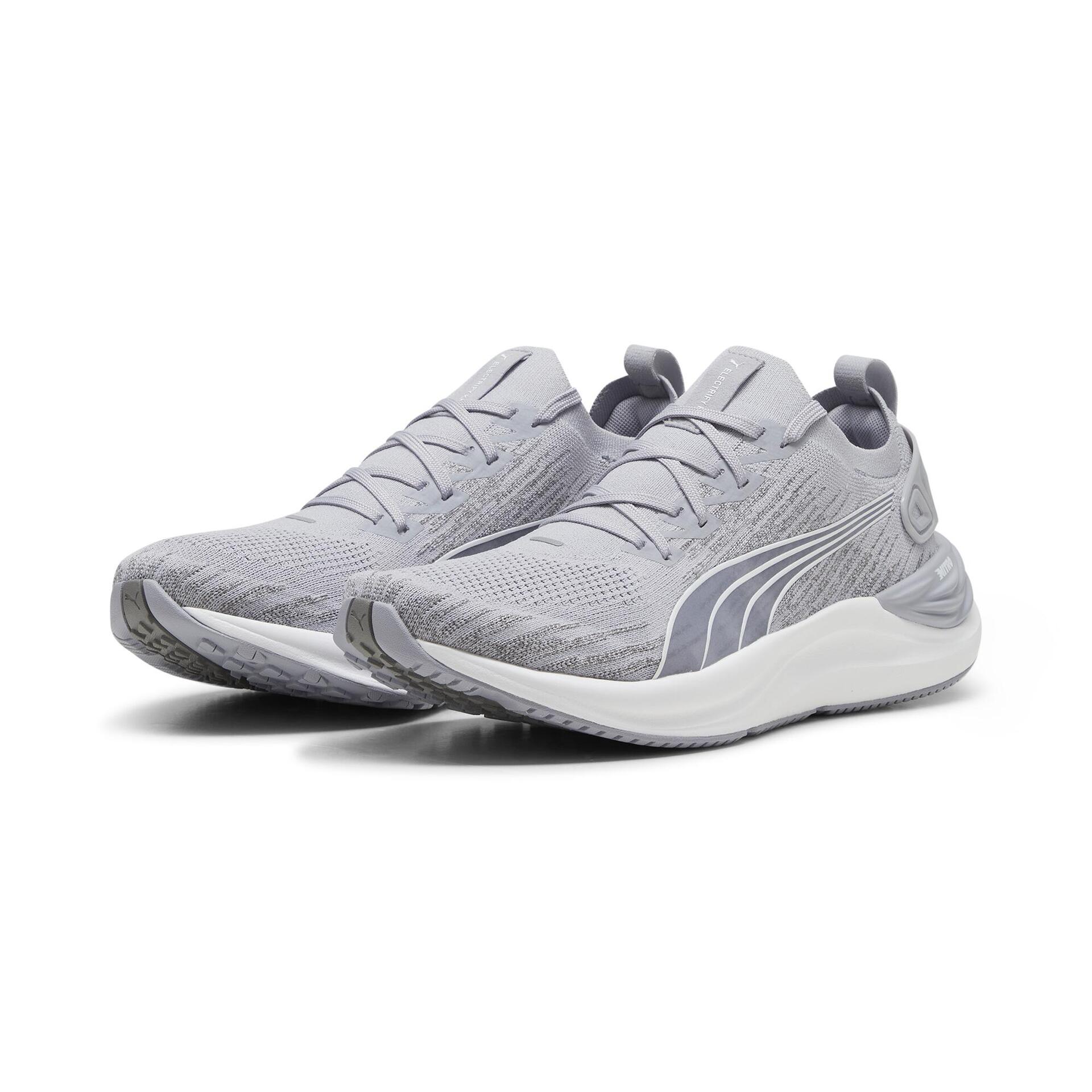 Puma Electrify Nitro Knit Running Shoes Gray Fog