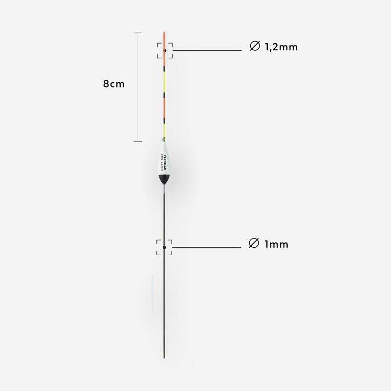 Dobber voor statisch karpervissen PF F900 C15 0,8 g 2 stuks
